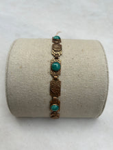 Load image into Gallery viewer, Vintage Egyptian-Like Bracelet with Turquoise Stones