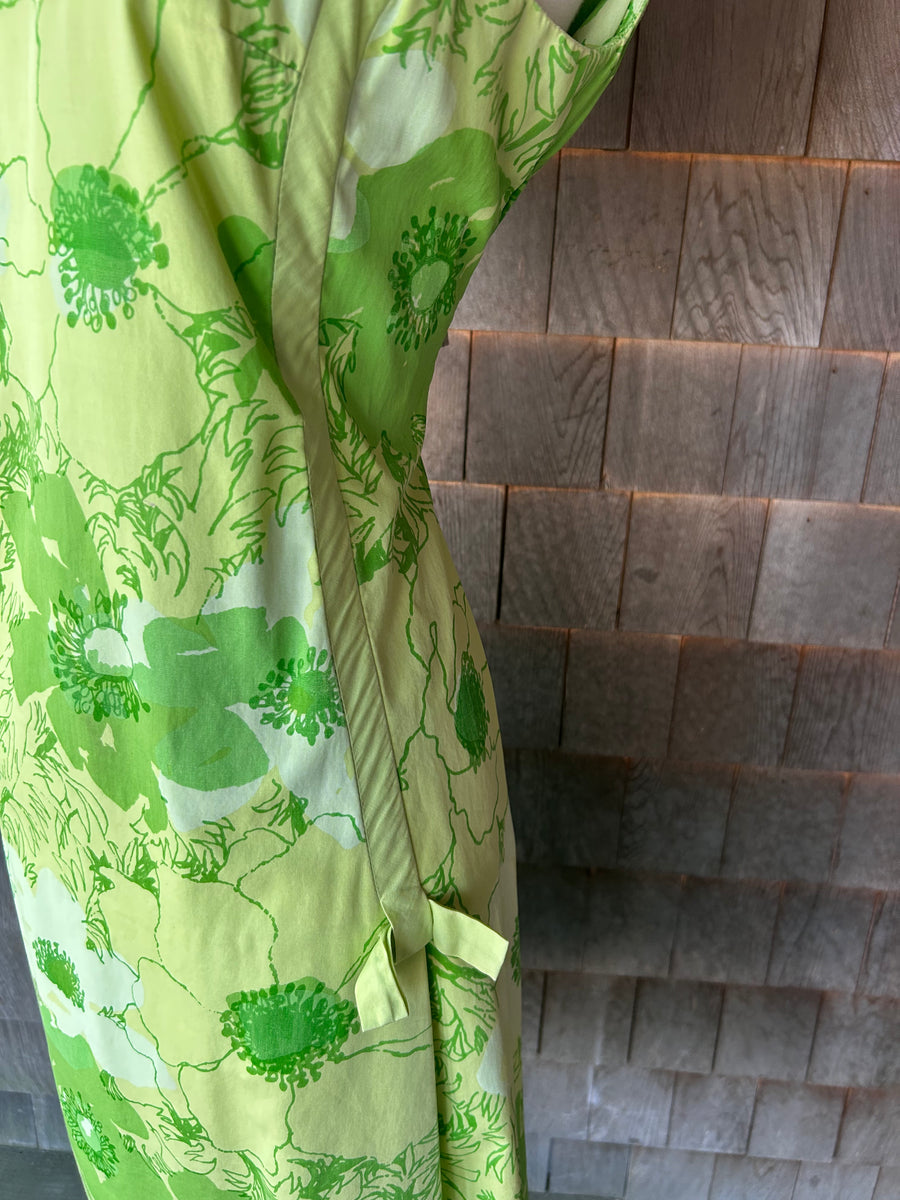 1960s Green & Lime Floral Early Lilly Shift – Current Vintage