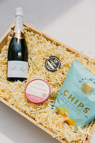 Luxe Champagne & Caviar Gift Basket