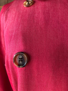 1990s Magenta Burberry Trench