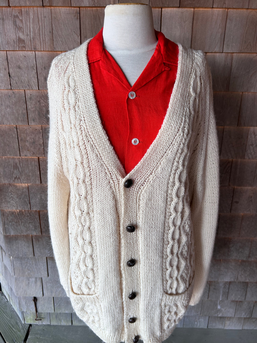 Vintage Fisherman Sweater with Pockets