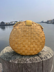 Wicker sales circle purse