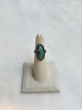 Load image into Gallery viewer, Vintage Sterling Silver Ring with Turquoise Stone