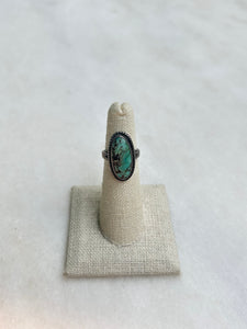 Vintage Sterling Silver Ring with Turquoise Stone