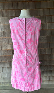 1960s The Lilly Pink Floral Shift