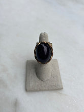 Load image into Gallery viewer, Vintage Bronze Plated Maroon Ring