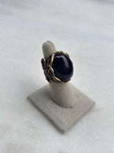 Load image into Gallery viewer, Vintage Bronze Plated Maroon Ring