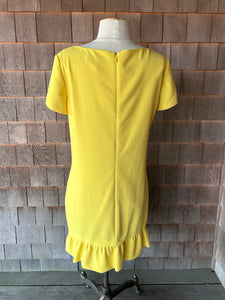 Vintage Deadstock Pucci 2000s Yellow Dress with Ruffles