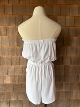 Load image into Gallery viewer, Vintage White Terry Cloth Romper
