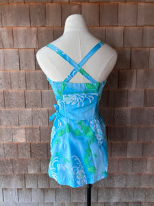 Vintage Paradise Hawaii 2 pc Swimsuit/Romper & Cover-up