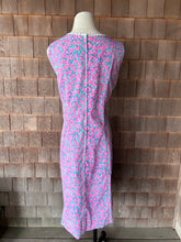Load image into Gallery viewer, 1970s Vintage Lilly Dress with Purple Heart Print &amp; Star Signature