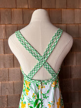 Load image into Gallery viewer, 1970s Vintage The Lilly Green &amp; Yellow Daffodil Dress