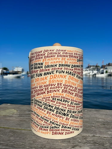 Vintage Be Happy, Have Fun Ice Bucket