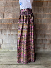 Load image into Gallery viewer, Vintage Fuschia &amp; Gold Brocade Maxi Skirt