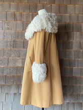 Load image into Gallery viewer, Vintage Lilli Ann Beige Wool Coat with Fur Collar and Cuffs
