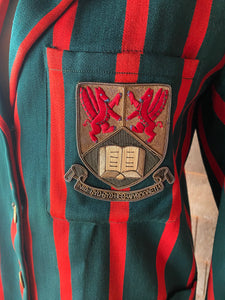 Vintage Red & Green English Crest Blazer