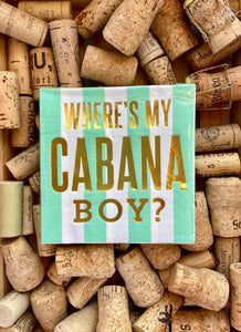 Cabana Boy Beverage Napkin