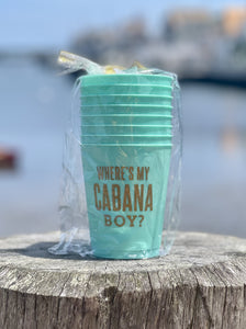 Cabana Boy Cocktail Cups 8-pk