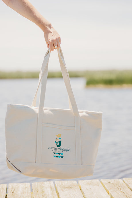 Current Vintage Logo Canvas Tote