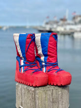 Load image into Gallery viewer, Red, White &amp; Blue Snow Boot