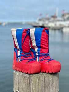 Red, White & Blue Snow Boot