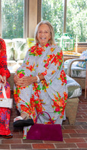 Load image into Gallery viewer, Vintage 1970s Windowpane Floral Caftan