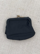Load image into Gallery viewer, Vintage Chic Black Wool Evening Bag with &quot;Bamboo&quot; Handle