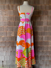 Load image into Gallery viewer, Vintage Malia Pink and Orange Fruit and Flowers Maxi