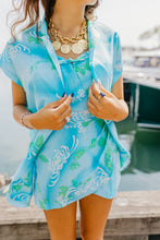 Load image into Gallery viewer, Vintage Paradise Hawaii 2 pc Swimsuit/Romper &amp; Cover-up