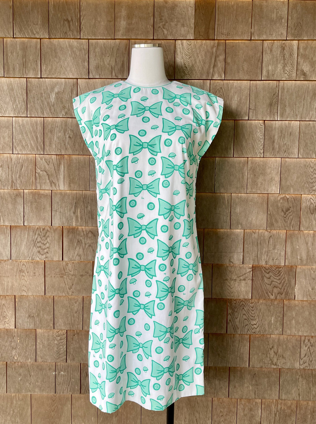 Vintage Vested Gentress Buttons & Bows Dress